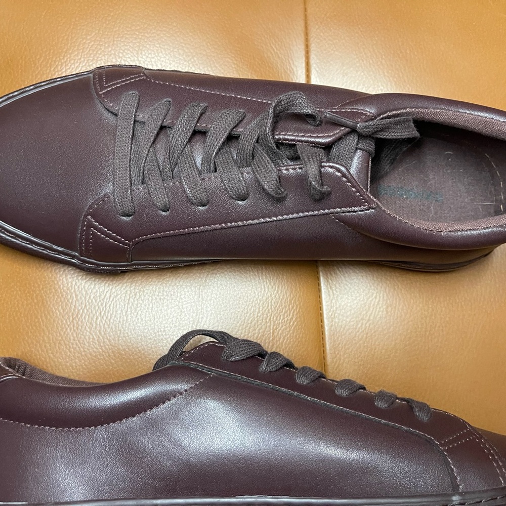 Express Men's Brown Leather Sneakers